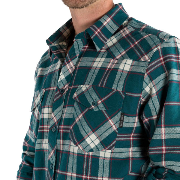 Ringers Western | Cooma Mens Flanno Semi Fitted Shirt - Green