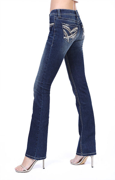 Charme | Stitched Embellished Easy Bootcut Jeans | CEB-3310