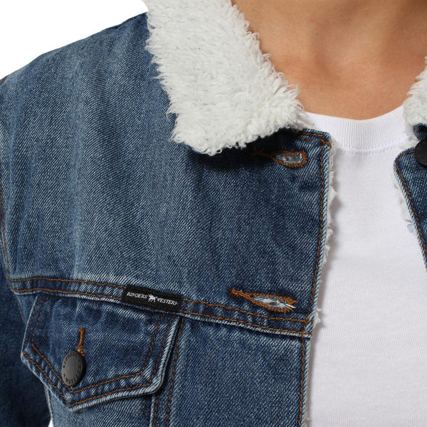 Shepparton Womens Denim Jacket - True Blue