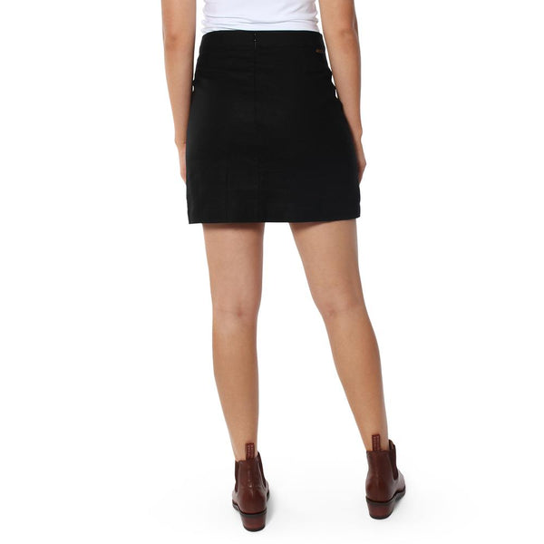 Ringers Western | Nikita Womens Linen Skirt - Black