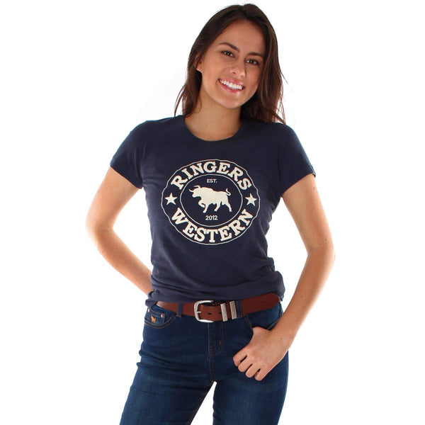 Ringers Western | Sahara Classic T-Shirt- Steele Blue