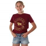 Ringers Western | Blueys Kids Classic T-Shirt Burgundy Gold - Burgundy/Gold